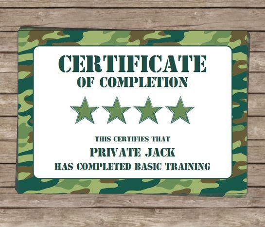 Certificate of completion template word