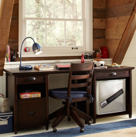 A cozy and private desk space perfect for conentrating and focusing on journal writing.