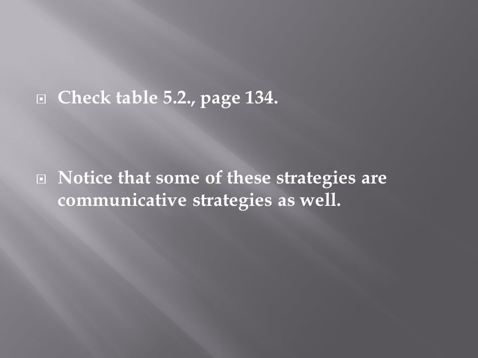  Check table 5.2., page 134.