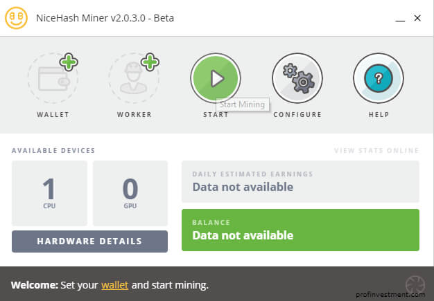 Программы Nice Hash MinerLegacy