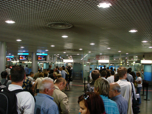 Russian airport passport control / Photo by gasi@FlickR